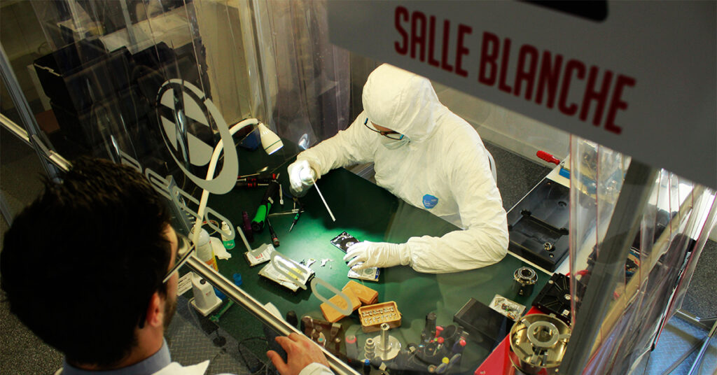 Salle blanche récupération données