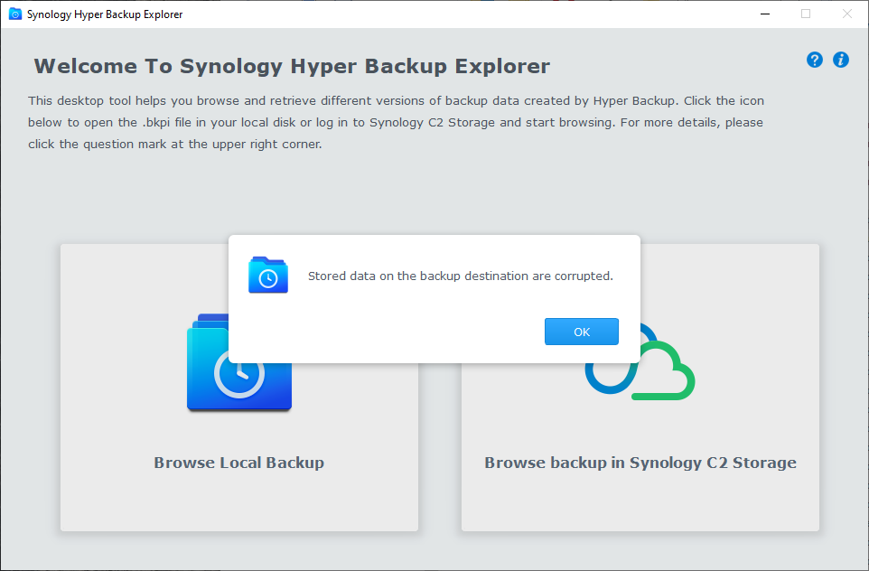 Synology altered data